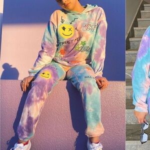 Colorful Tie-Dye Jogger Set